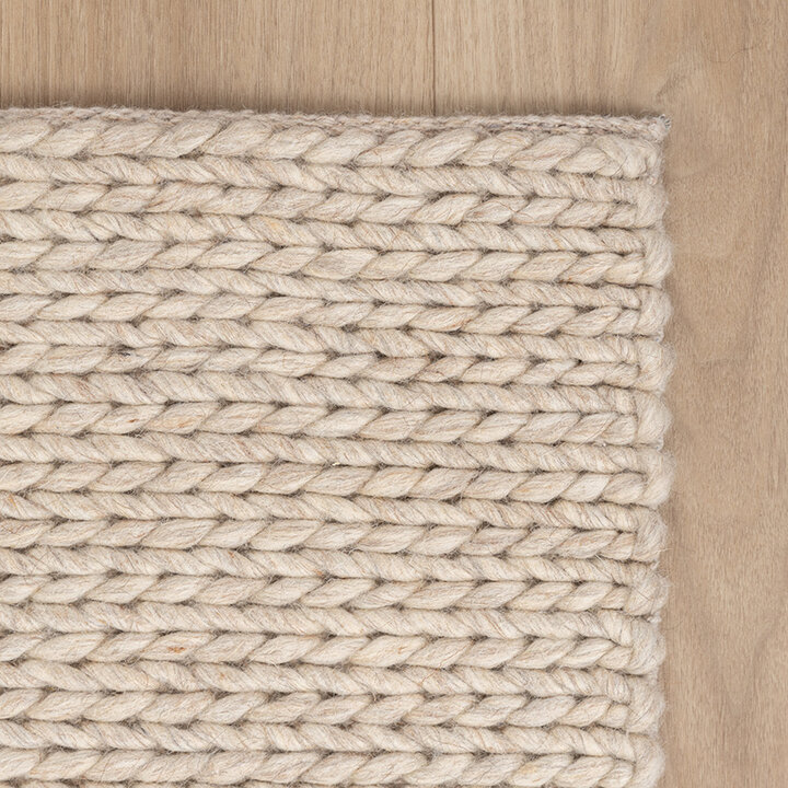 Wollen vloerkleed - Twist Beige