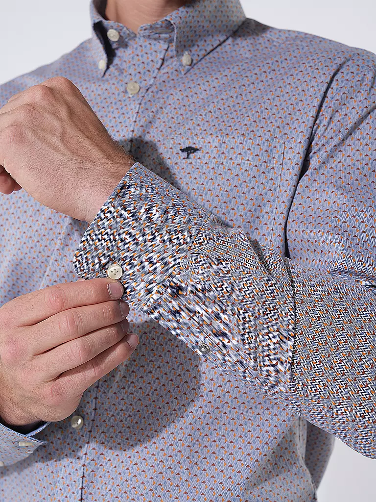 FYNCH HATTON Hemd Casual Fit braun