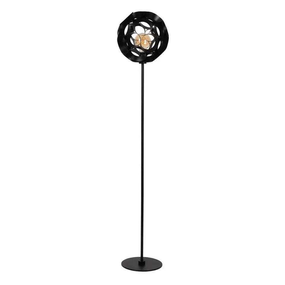 Lucide HANNELORE Vloerlamp - Zwart