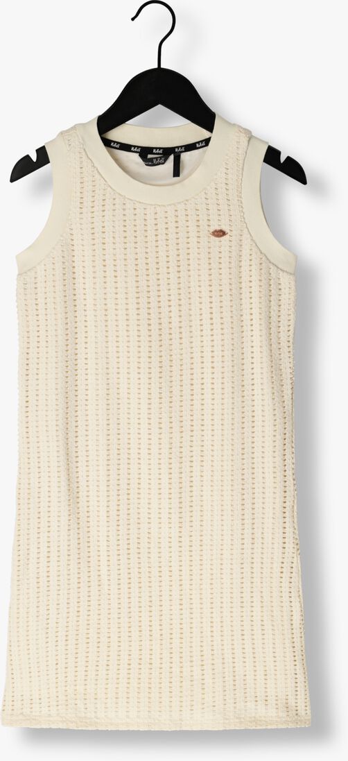 NOBELL ecru nobell mini jurk matis crochet knit singlet dress