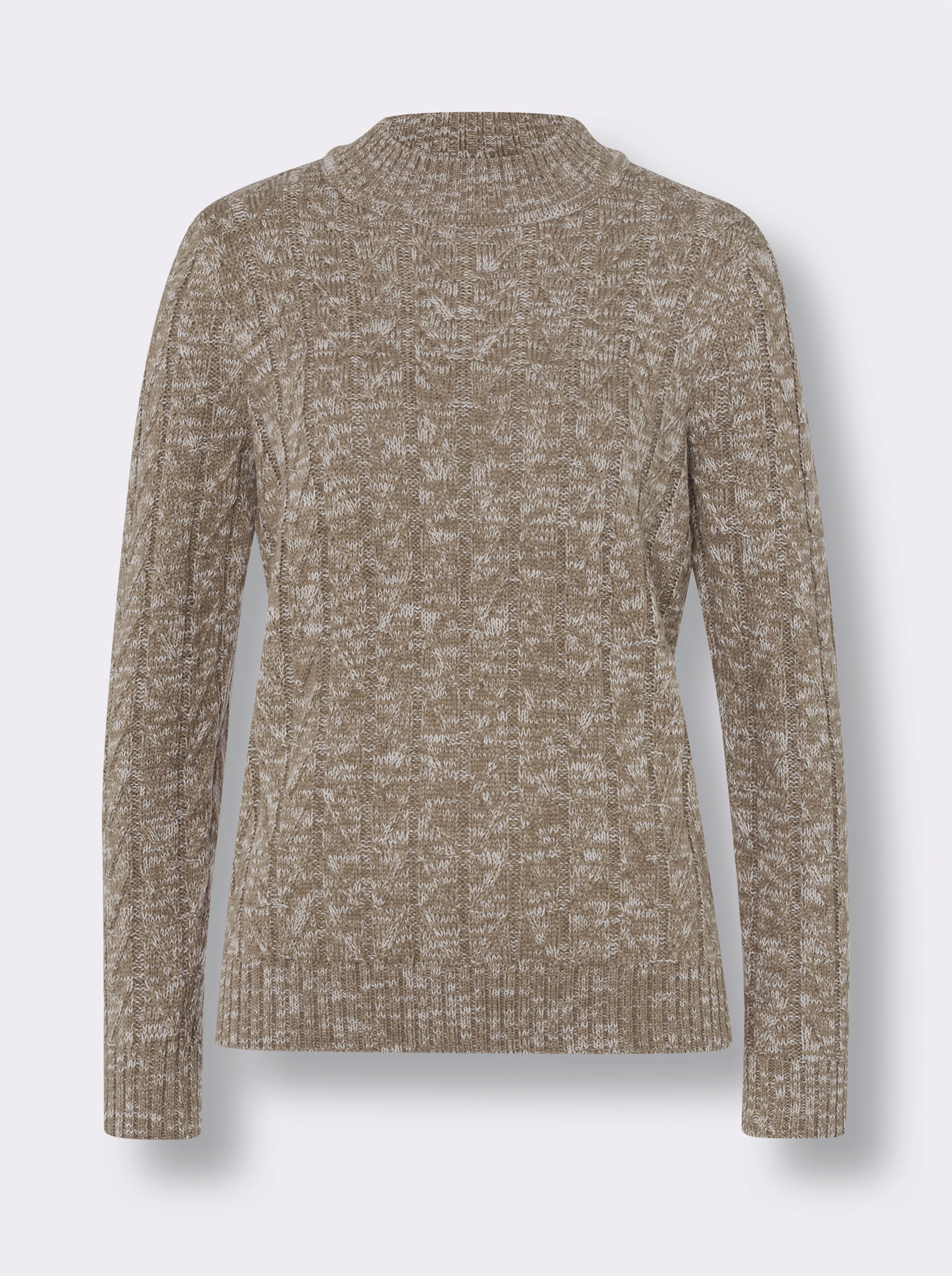 Stehkragen-Pullover