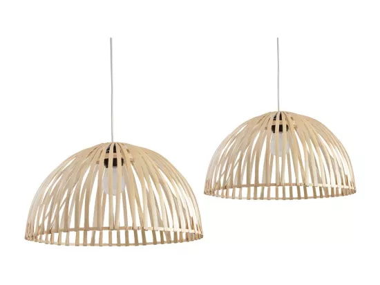 Abat-jour en bambou (Lot de 2)