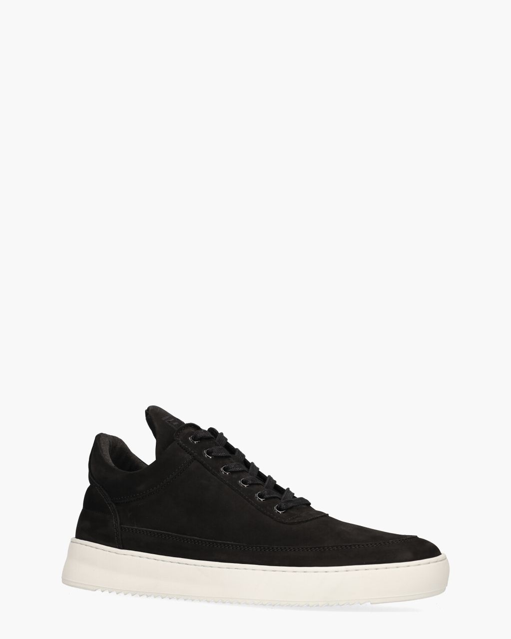 Filling Pieces Low Top Nubuck Zwart Herensneakers