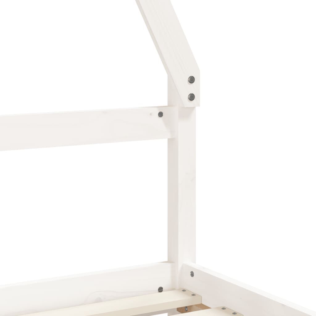 vidaXL Kinderbedframe met lades wit 80x200 cm grenen