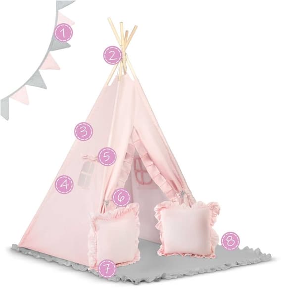 Barne Tipi telt NK-406 Nukido - Lys rosa