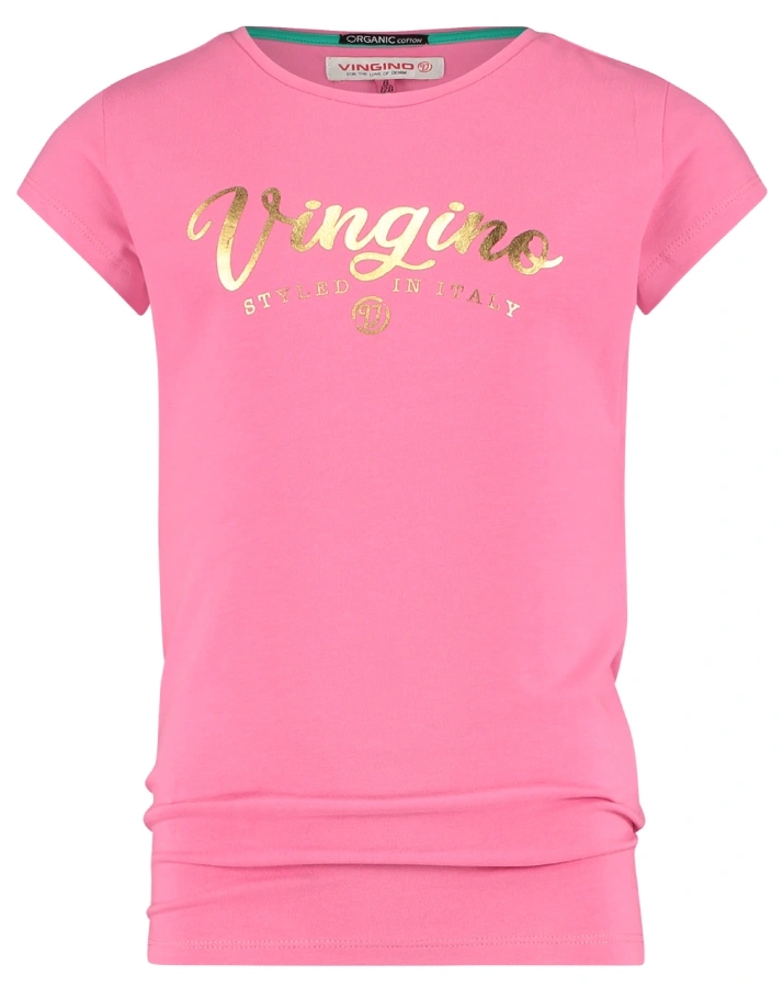 T-Shirt BASIC GIRL in neonpink