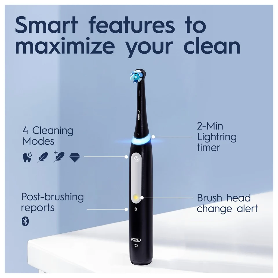 Oral-B - iO4 Duo Sort UCB & Hvid SC Elektriske Tandbørster