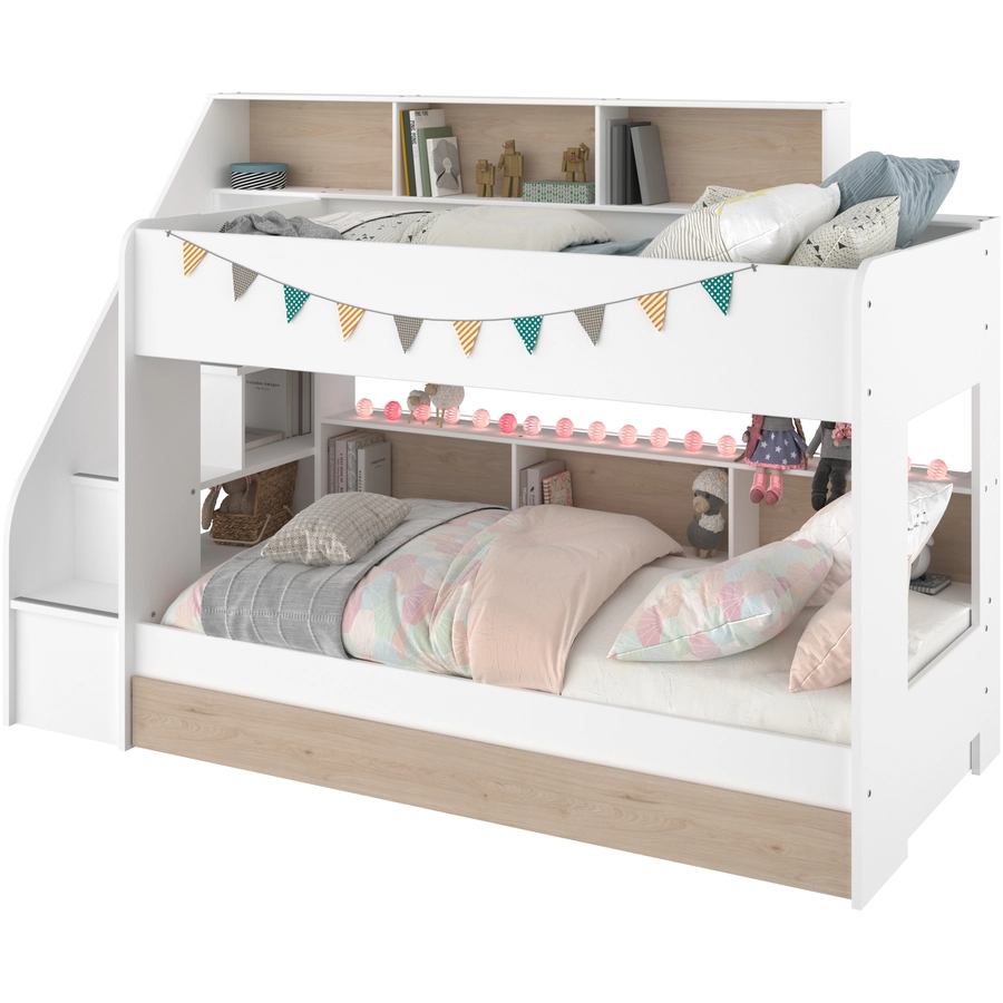 Parisot Etagenbett mit Schubkasten Bibop 1 Jackson-Eiche Jackson-Eiche