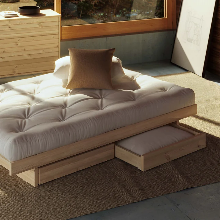 Karup Design - Kanso Bett, 180 x 200 cm, Kiefer natur