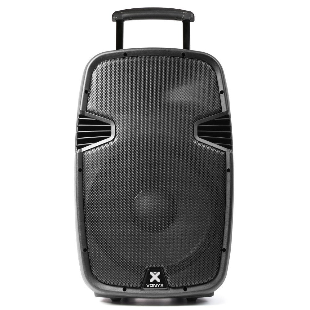 Vonyx SPJ-PA915 mobiele accu-speaker met microfoons