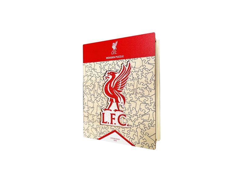 Iconic Puzzle Liverpool FC – Logo Liver Bird Offizielles Holzpuzzle, Grösse M