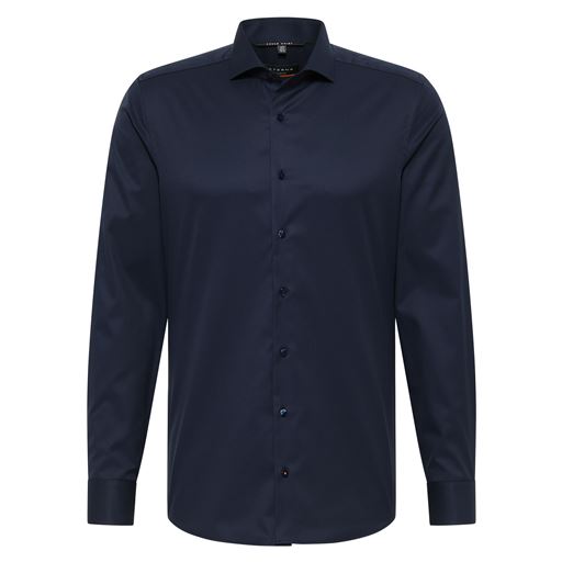 Eterna Langærmet Slim Fit Skjorte, Mørkeblå, 44