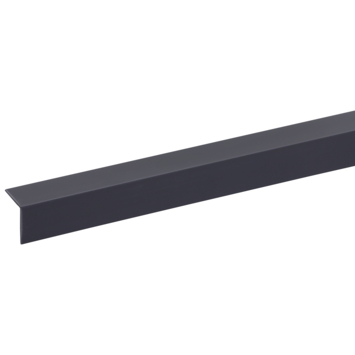 Hoekprofiel kunststof antraciet 20x20 mm 260 cm
