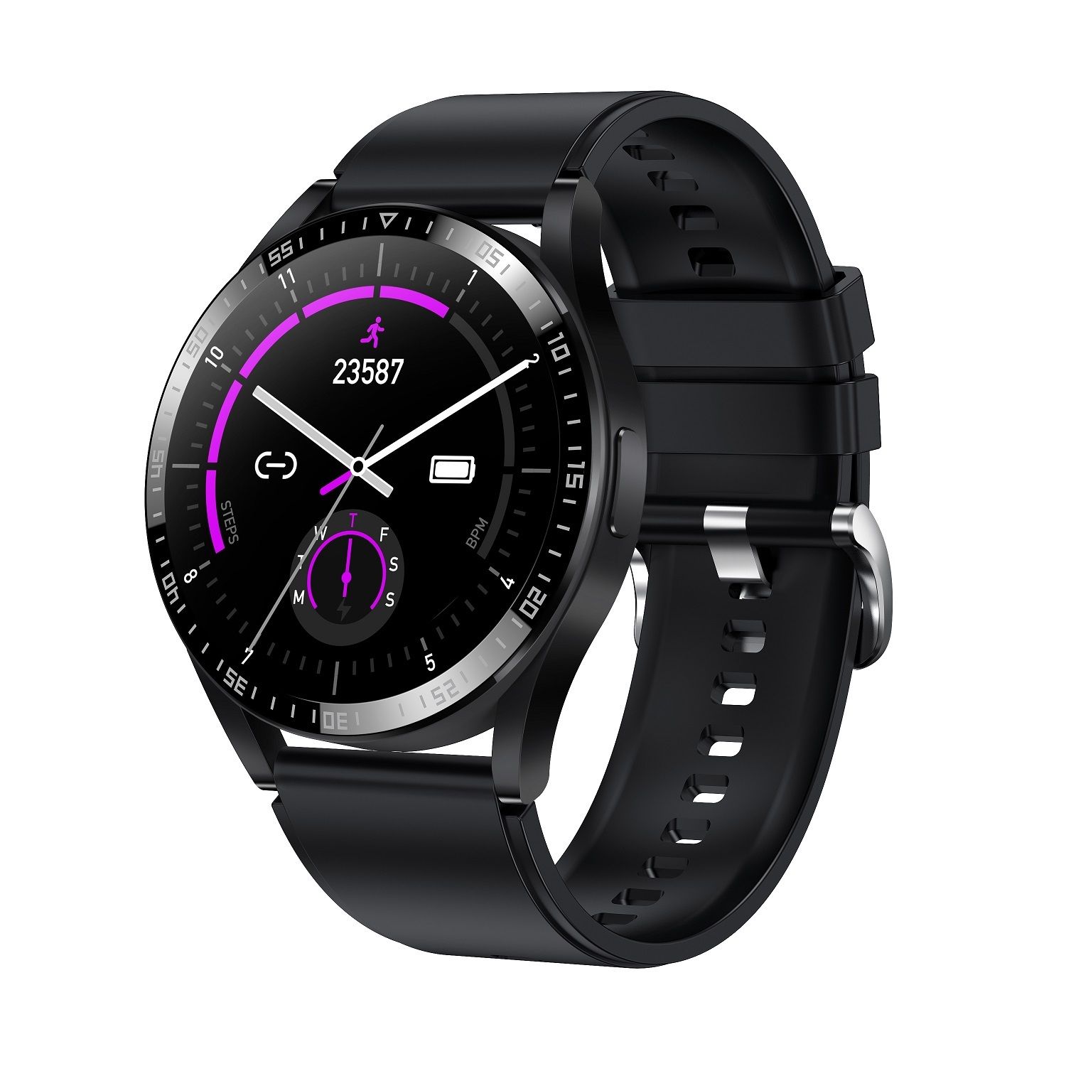 Denver Bluetooth Smartwatch SWC-372 schwarz 1,3 Zoll Touchdisplay Schrittzähler