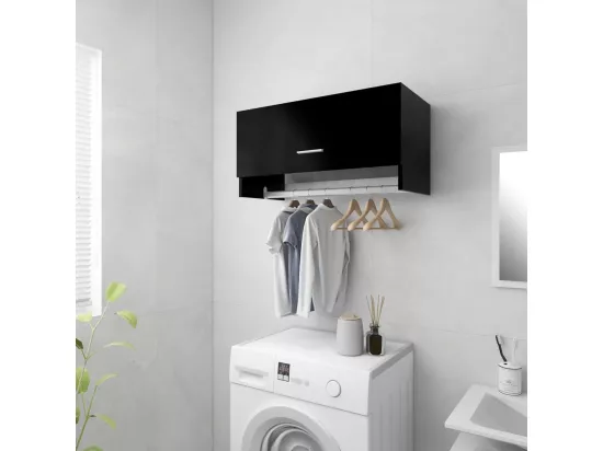 Porte manteau mural Noir 70x32,5x35