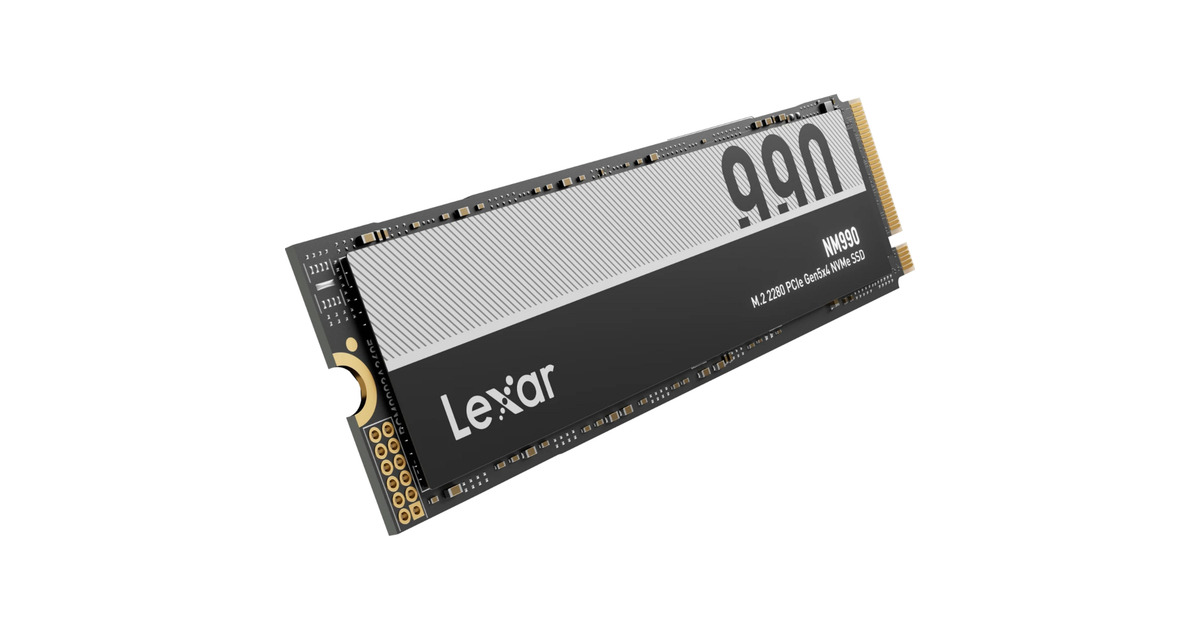 LexarNM990 4 TB SSD  (PCIe 5.0 x4, NVMe 1.4, M.2 2280)