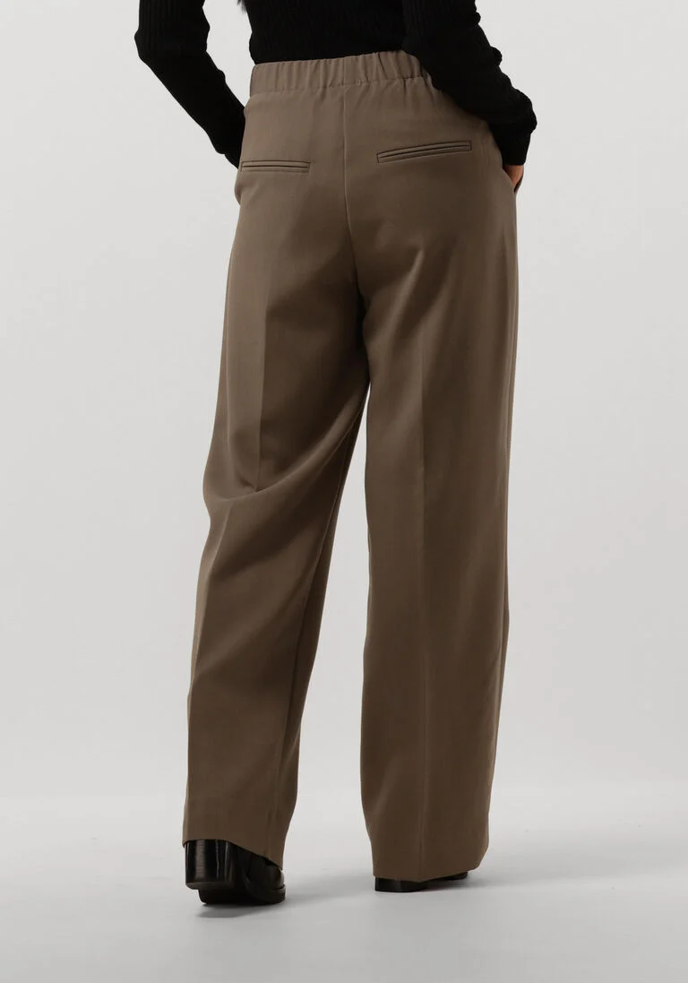 SECOND FEMALE groene second female wijde broek evie classic trousers