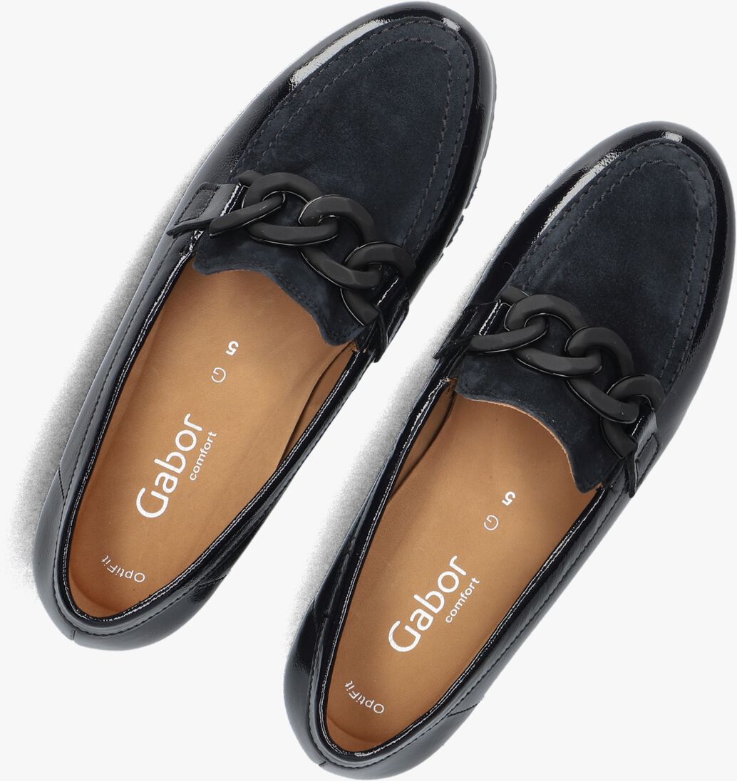 blauwe gabor loafers 415.1