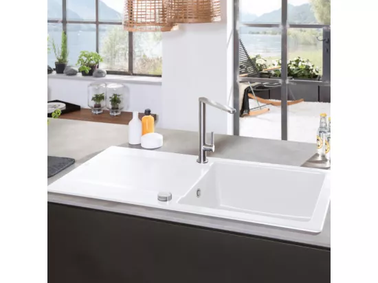 Robinet cuisine VILLEROY ET BOCH Finera acier massif