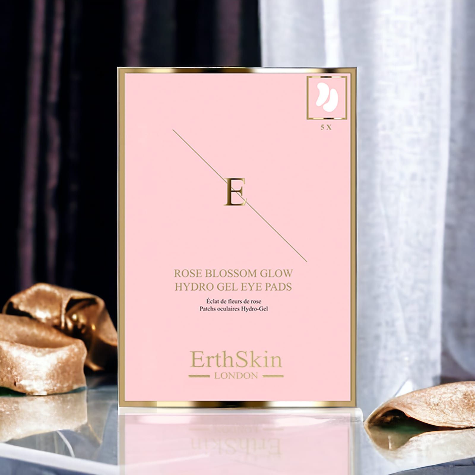 Erth skin london Rose Blossom Glow Hydro-Gel-Augenpads