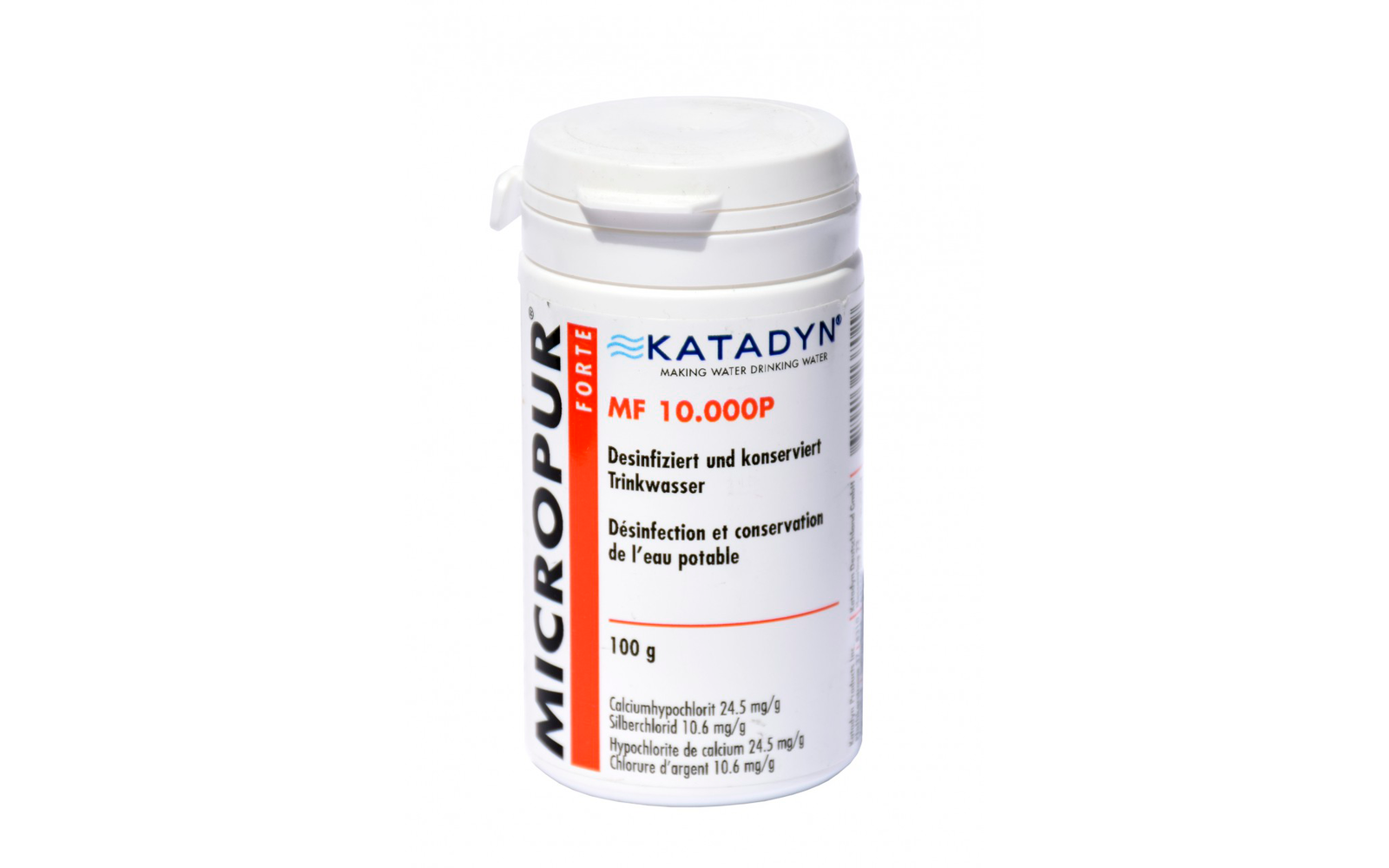 Katadyn Micropur Forte MF 10000P Pulver Wasserentkeimung Trinkwasser 100g