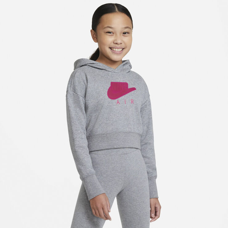 Nike Air Crop Haettetroje Grå