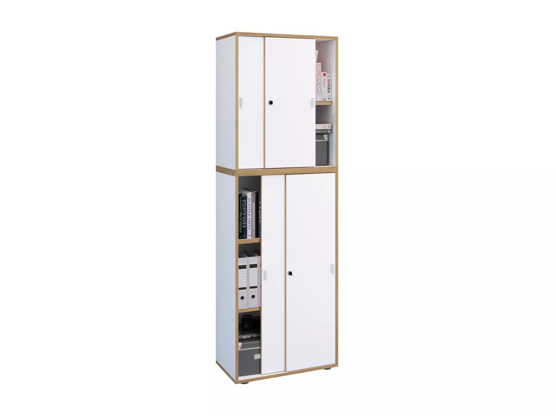 Armoire de bureau Salia portes coulissantes 5x L60