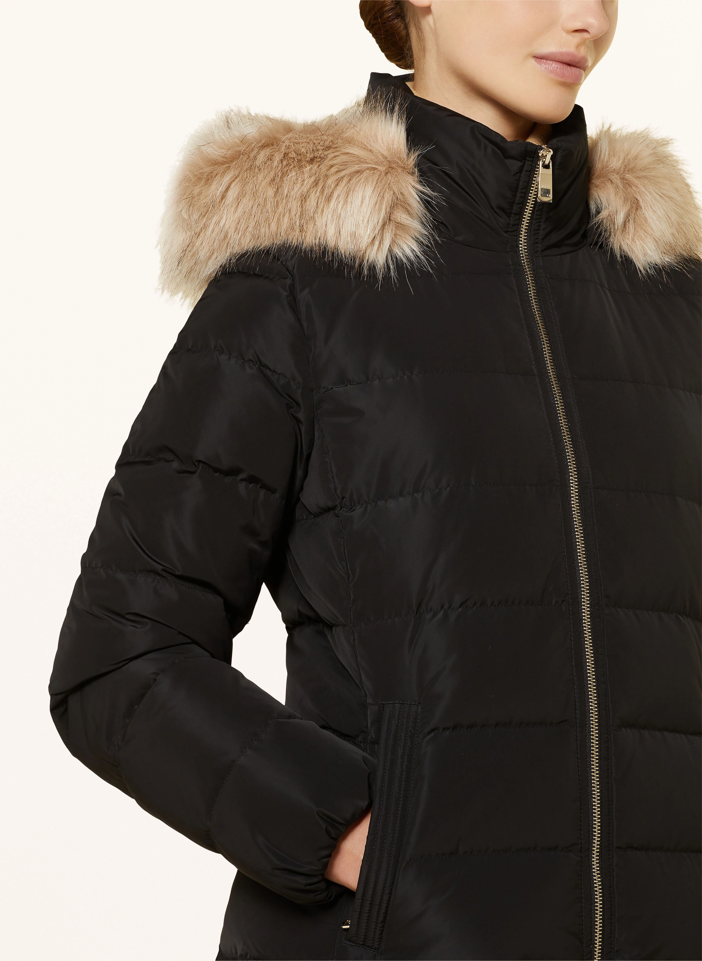 TOMMY HILFIGER Daunenjacke HERITAGE DOWN TYRA mit Kunstpelz