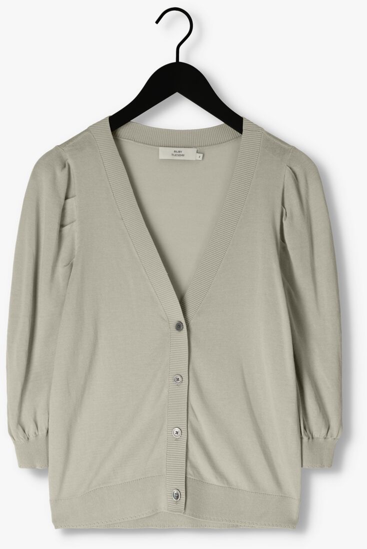 RUBY TUESDAY grijze ruby tuesday vest vester v neck cardigan
