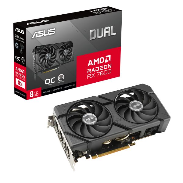 Asus Dual Evo Radeon RX 7600 OC 8GB GDDR6