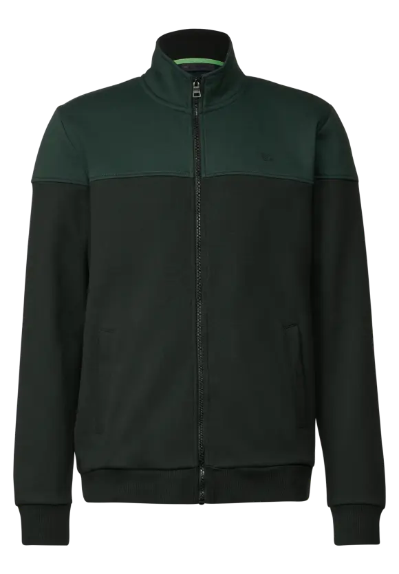Colourmix Troyer Sweatjacke - dark green