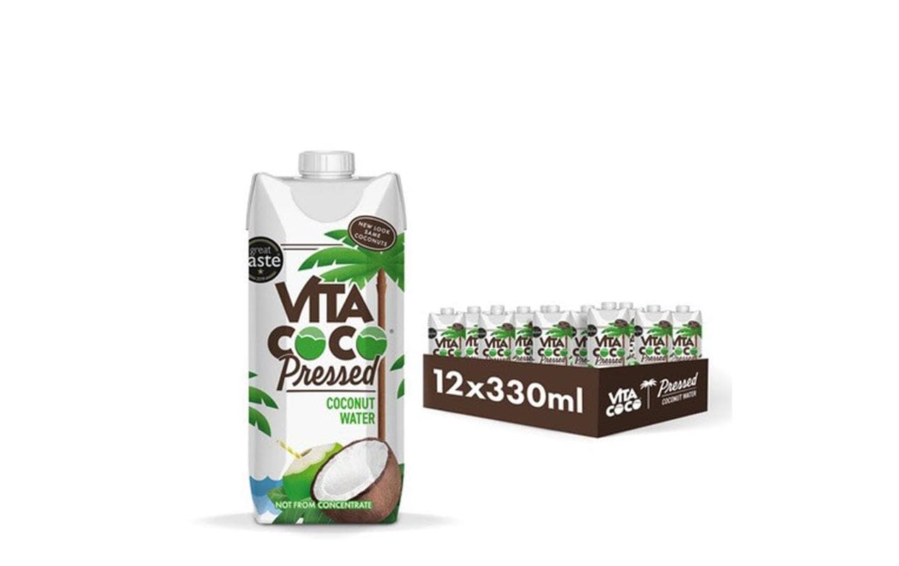 Pressed Coconut water 12 x 0.33 lKokosnusswasser mit Zusatz von gepresster Kokosnuss