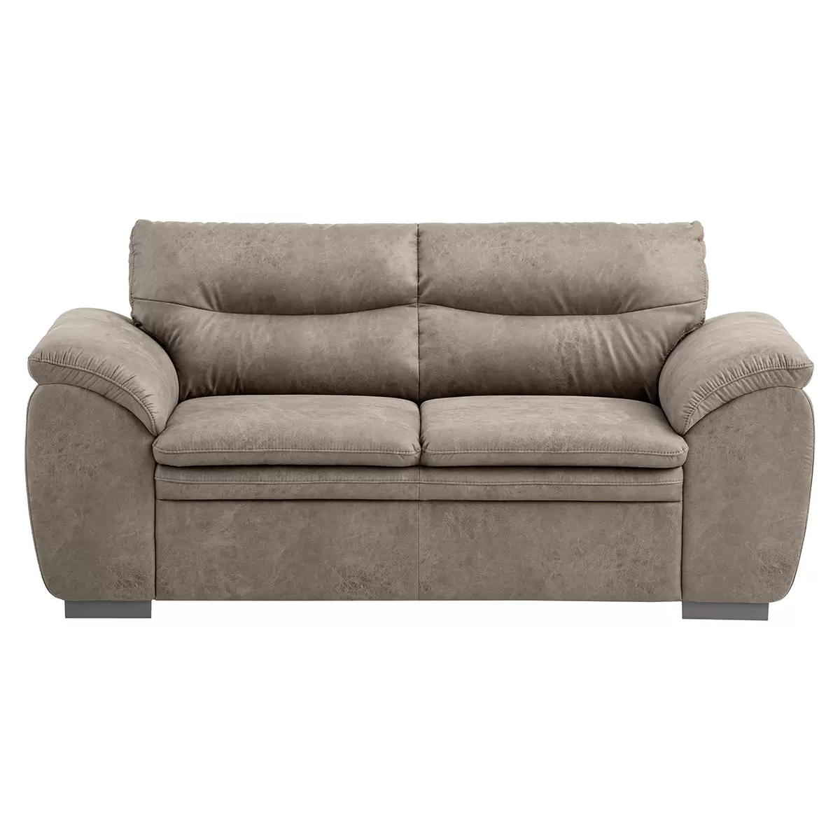 2er Sofa Leandra Graubraun