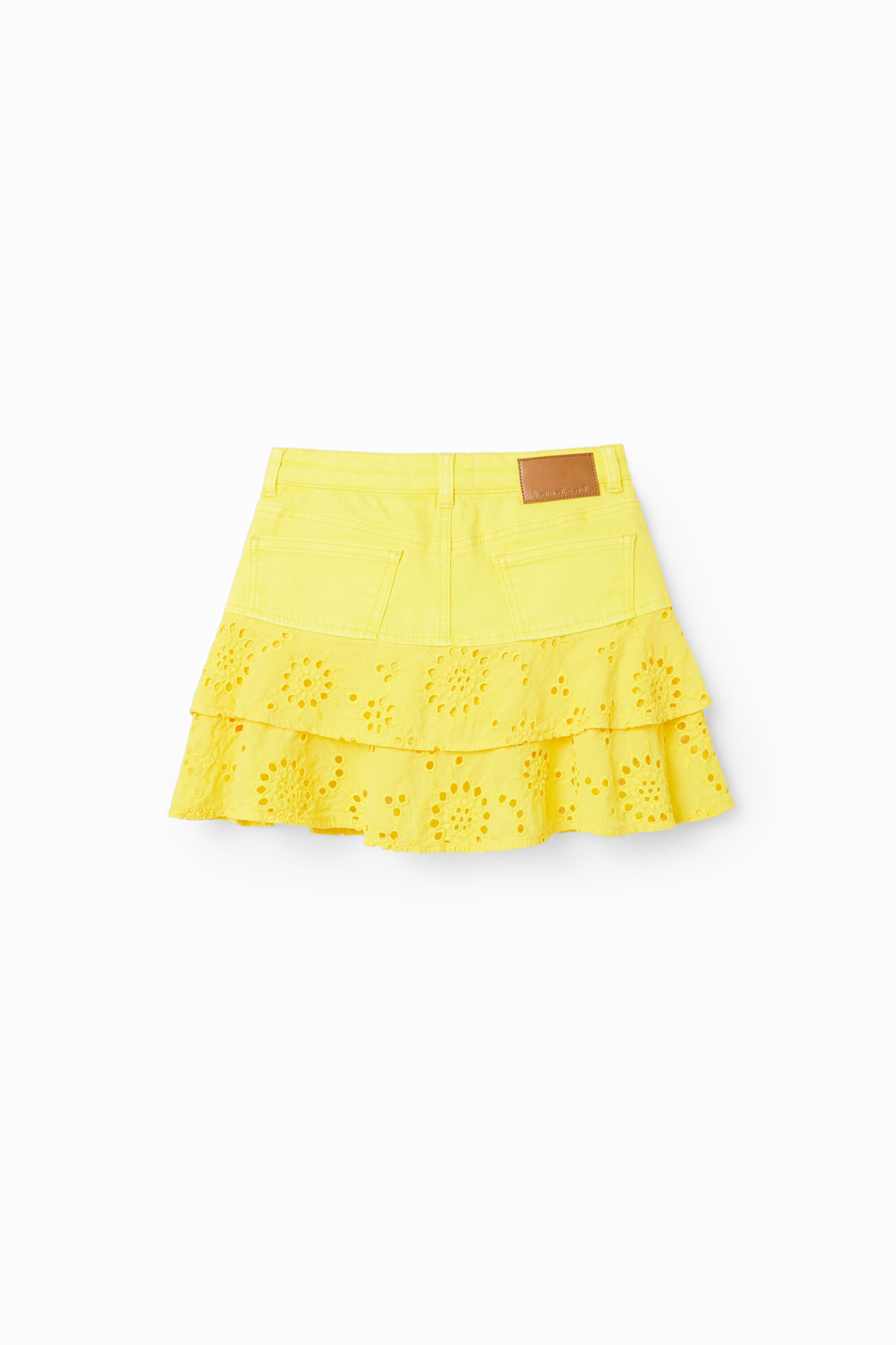 Mini-jupe broderie suisse