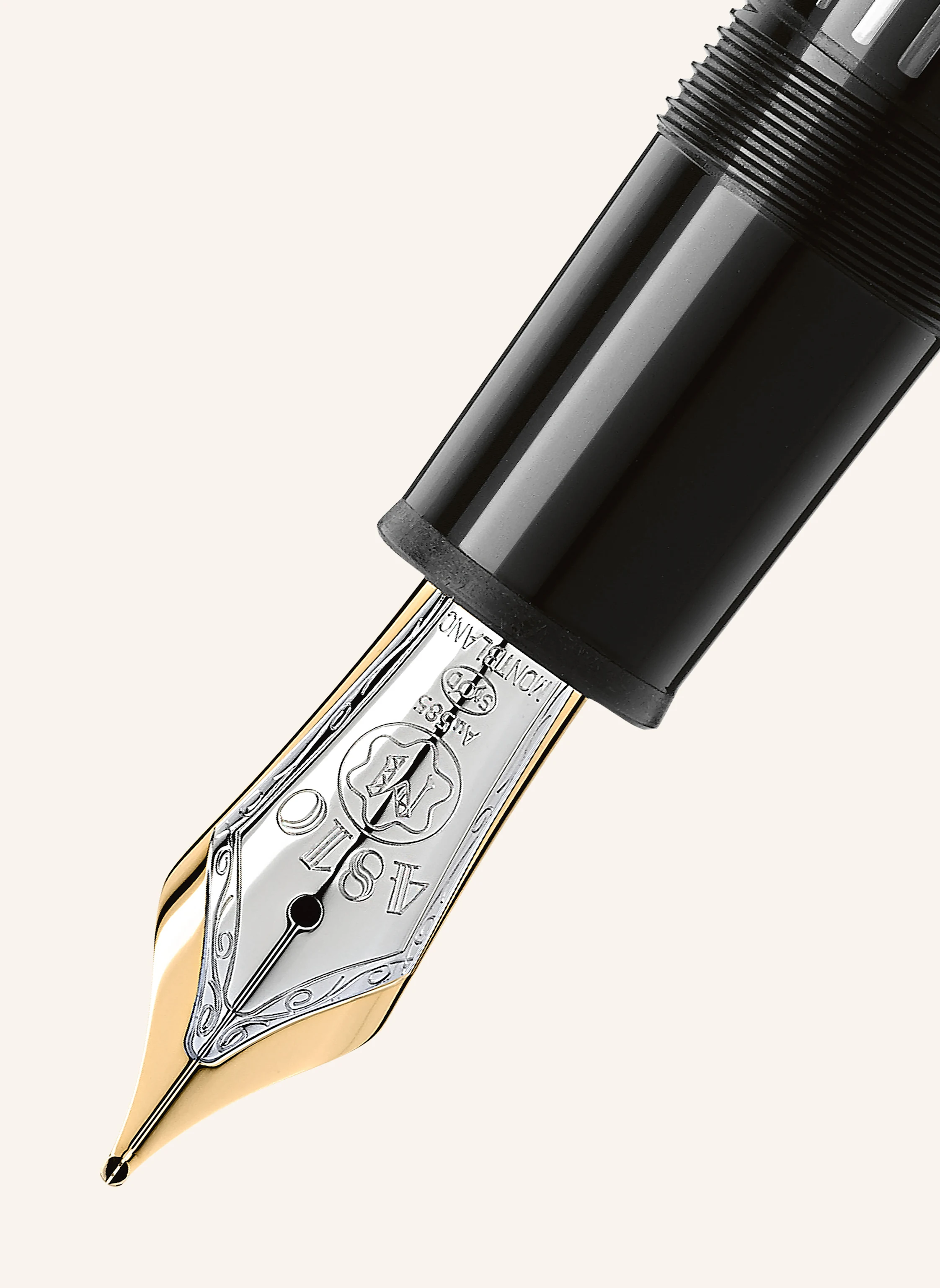 MONTBLANC Kolbenfüllfederhalter MEISTERSTÜCK LE GRAND PLATINUM LINE