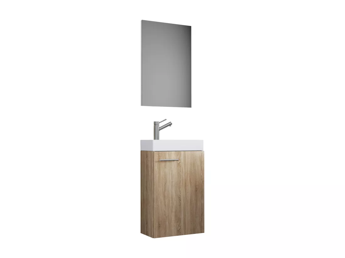 3pcs Plan de toilette Lavabo Slito Miroir