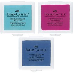 FABER-CASTELL Gomme malléable ART ERASER, assorti
