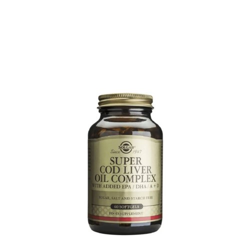 Solgar Complexo de Óleo de Bacalhau Super 60 cápsulas