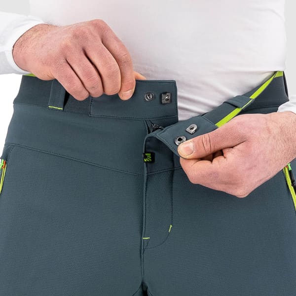 Pantalon ski de randonnée KARPOS PIETENA PANT DARK SLATE/ LIME GREEN