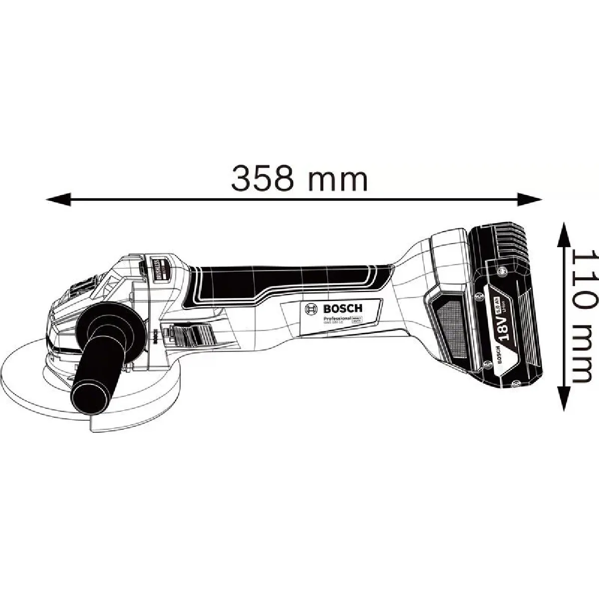 Bosch GWS 18V-10