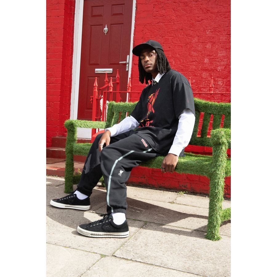 Converse X Liverpool Fleece Bas de Survêtement Liverbird - Noir/Vert