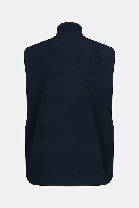 Fleece-Weste, Bauchfit, Stehkragen, Kängurutasche, bis 8 XL