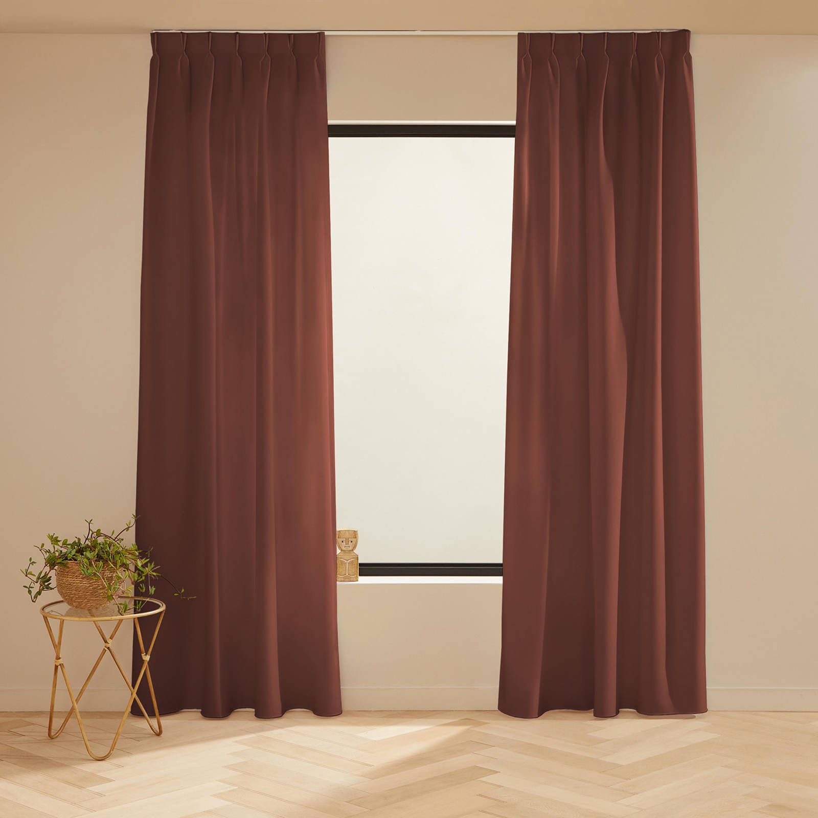 NOUS Living verduisterend gordijn Helena 43 maroon