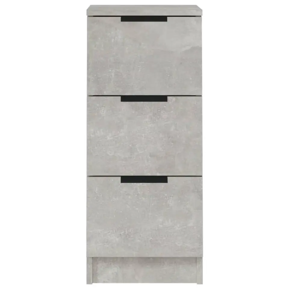 vidaXL - Dressoir - Grijs - Bewerkt hout - 2 stuks