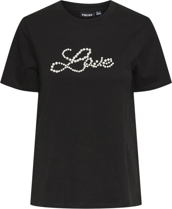 Pieces PCRINE SS PRINTED T-SHIRT BC Striber/tern