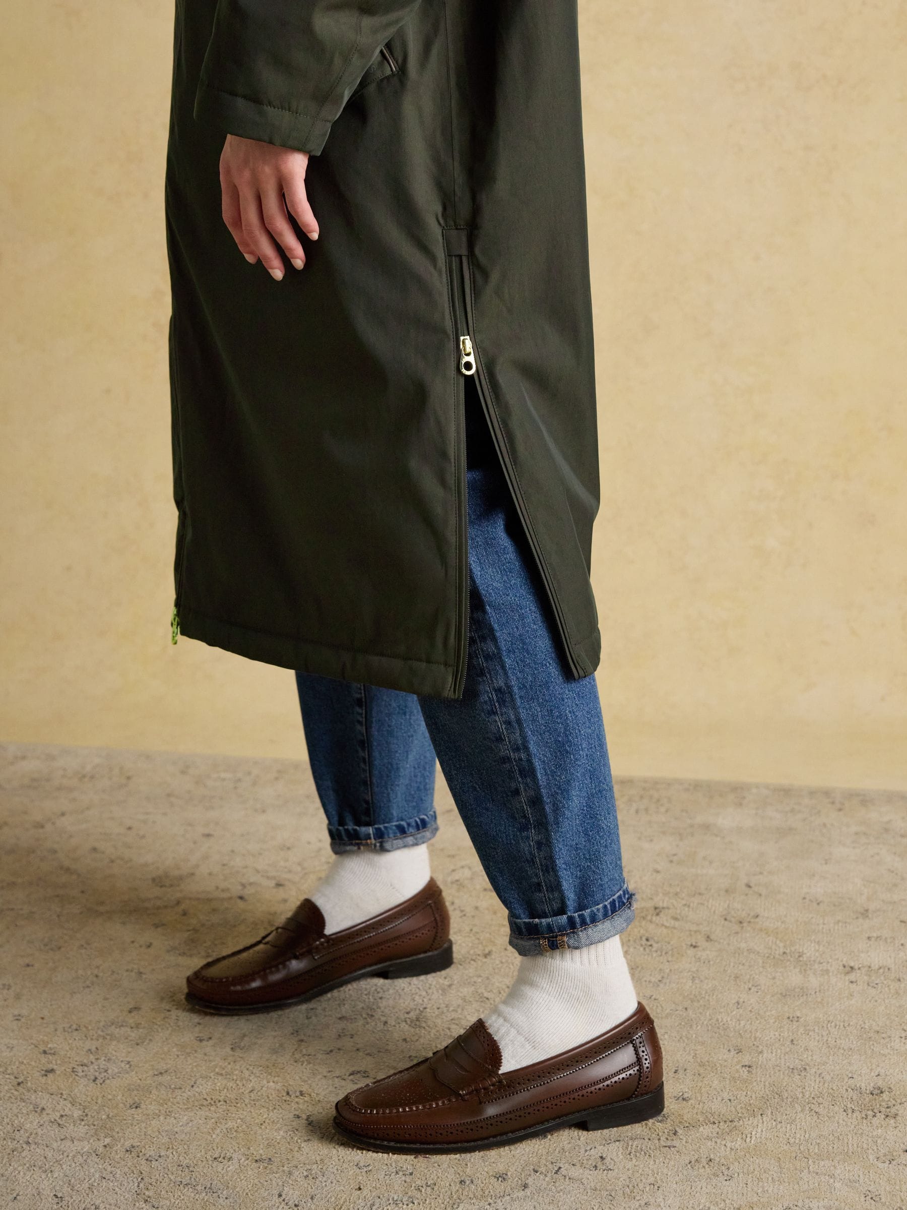 Groen - Joules - Oversized waterdichte overall met fleece voering