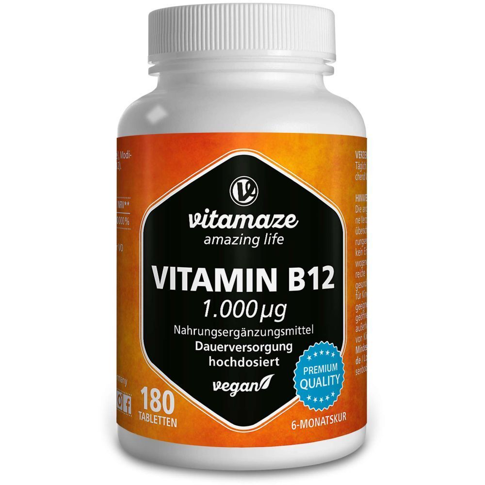 VITAMIN B12 1.000 µg hochdosiert vegan
