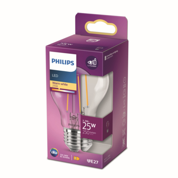 Philips LED peer E27 25W filament helder niet dimbaar