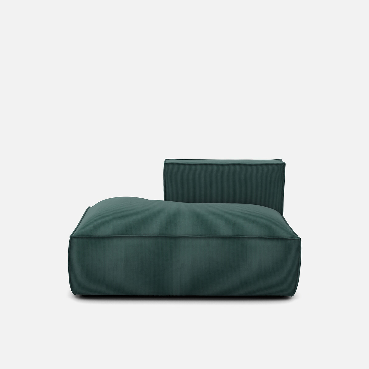 LA REDOUTE INTERIEURS<br>Sofá lounge, esquerdo, veludo cotelê, Seven