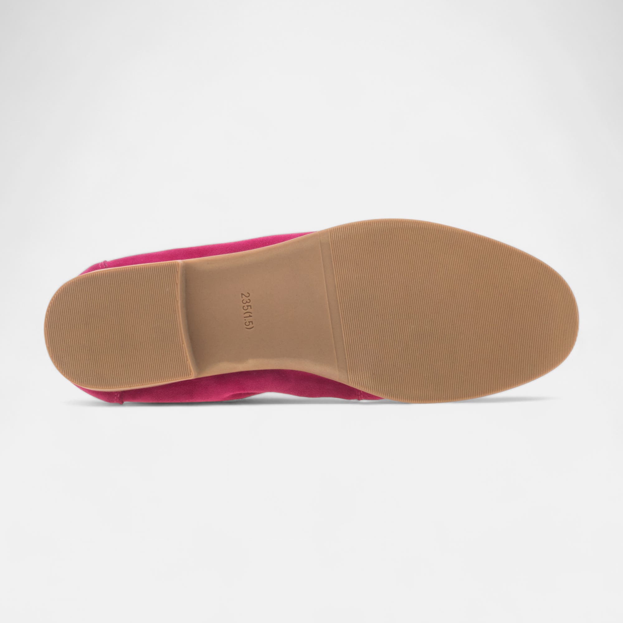 Mocassins Femme en cuir fuchsia